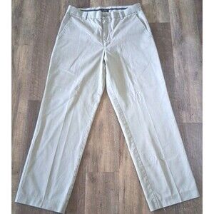 Dockers D3 Mens 34x32 Signature Khaki Pants Beige Classic Casual Chino Trousers